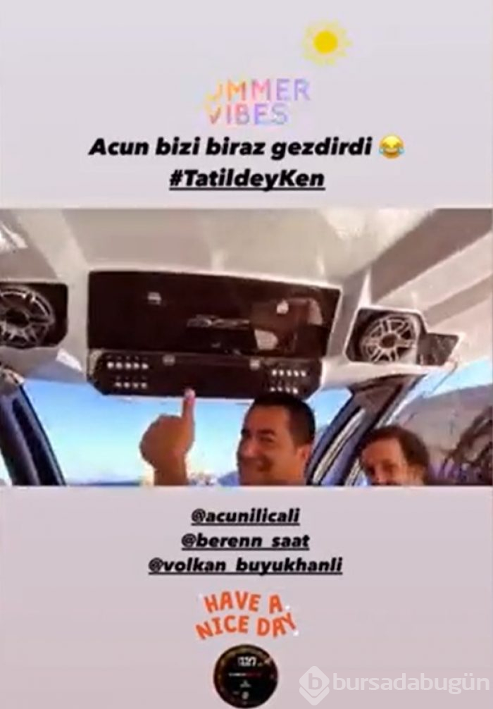 Beren ve Kenan, Acun'un sürat teknesine konuk oldu