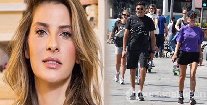 Fikret Orman ile sevgilisi Tuğba Coşkun maskesiz sporda