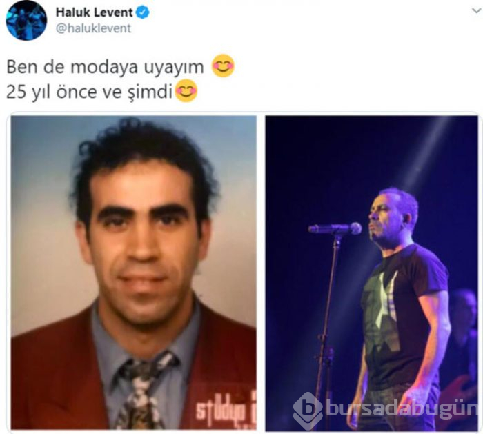 Haluk Levent de modaya uydu