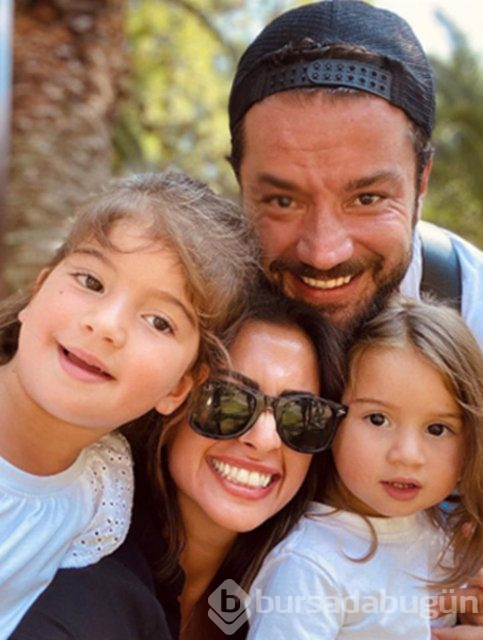 Buse Terim ve Volkan Bahçekapılı kızlarıyla tatilde
