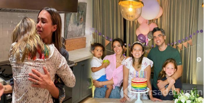 Jessica Alba kızının kendi boyunu geçtiğini görünce ağladı
