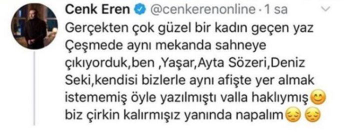 Cenk Eren: Defne Hanım'ı tanımıyorum!