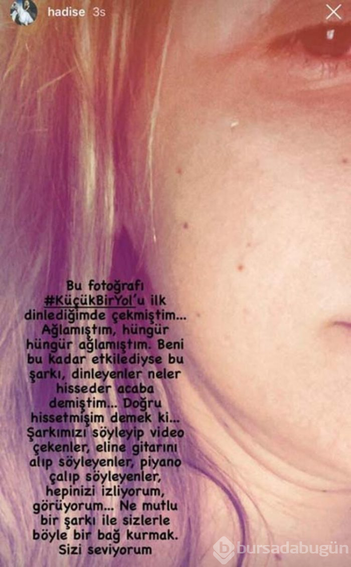Hadise ağladığı anı paylaştı: Sizi seviyorum
