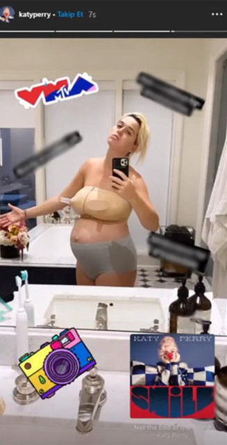 Katy Perry, doğum sonrası ilk kez sokakta