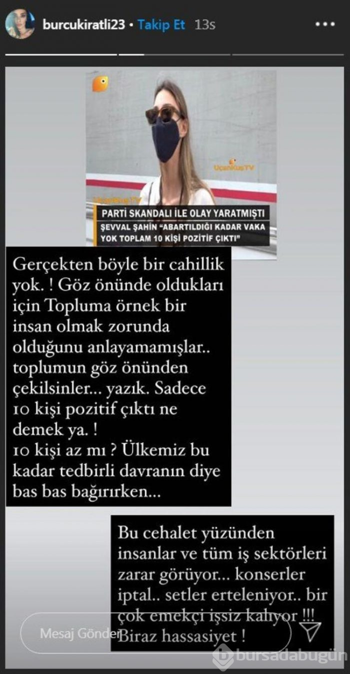 Burcu Kıratlı'dan Şevval Şahin'e: Böyle bir cahillik yok