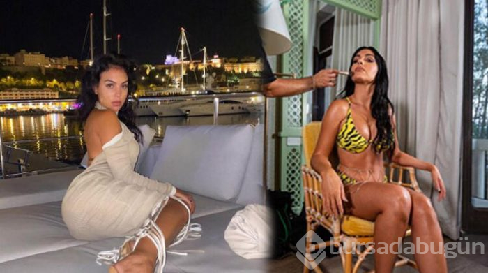 Georgina Rodriguez'den sosyal mesafeli makyaj pozu