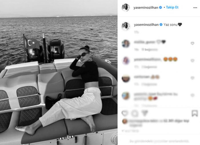 Yasemin Özilhan'dan 'yaz sonu' pozu