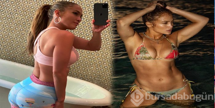 Jennifer Lopez'den bikinili poz