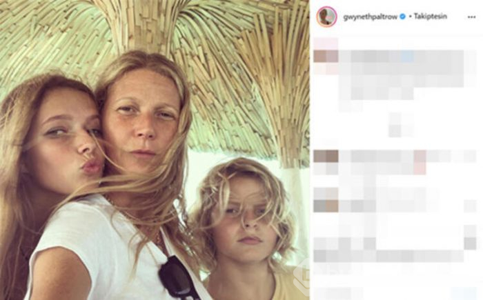 Gwyneth Paltrow'un çıplak doğum günü pozundan kızı utandı