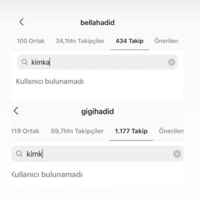 Gigi ve Bella'dan Kim Kardashian'a beklenmedik tepki!