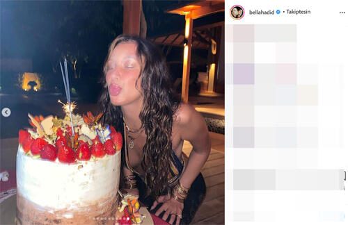 Bella Hadid yeni yaşını böyle kutladı