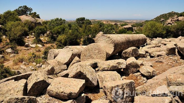  2 bin yıllık granit sütunlar turizme katkı sunmaya devam ediyor