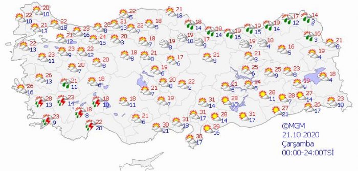 Dikkat! Sağanak yağış uyarısı