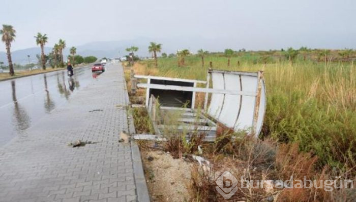 Antalya'da çıkan fırtınada bir ölü!