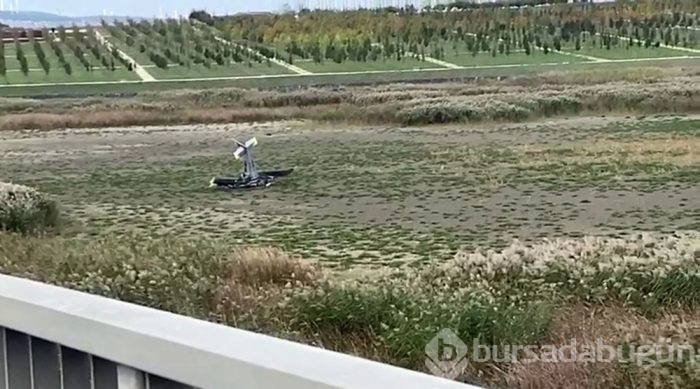 Büyükçekmece'de eğitim uçağı düştü