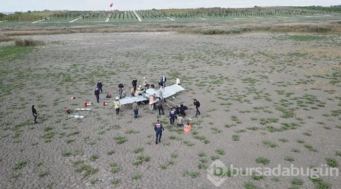 Büyükçekmece'de eğitim uçağı düştü