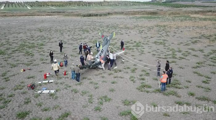 Büyükçekmece'de eğitim uçağı düştü
