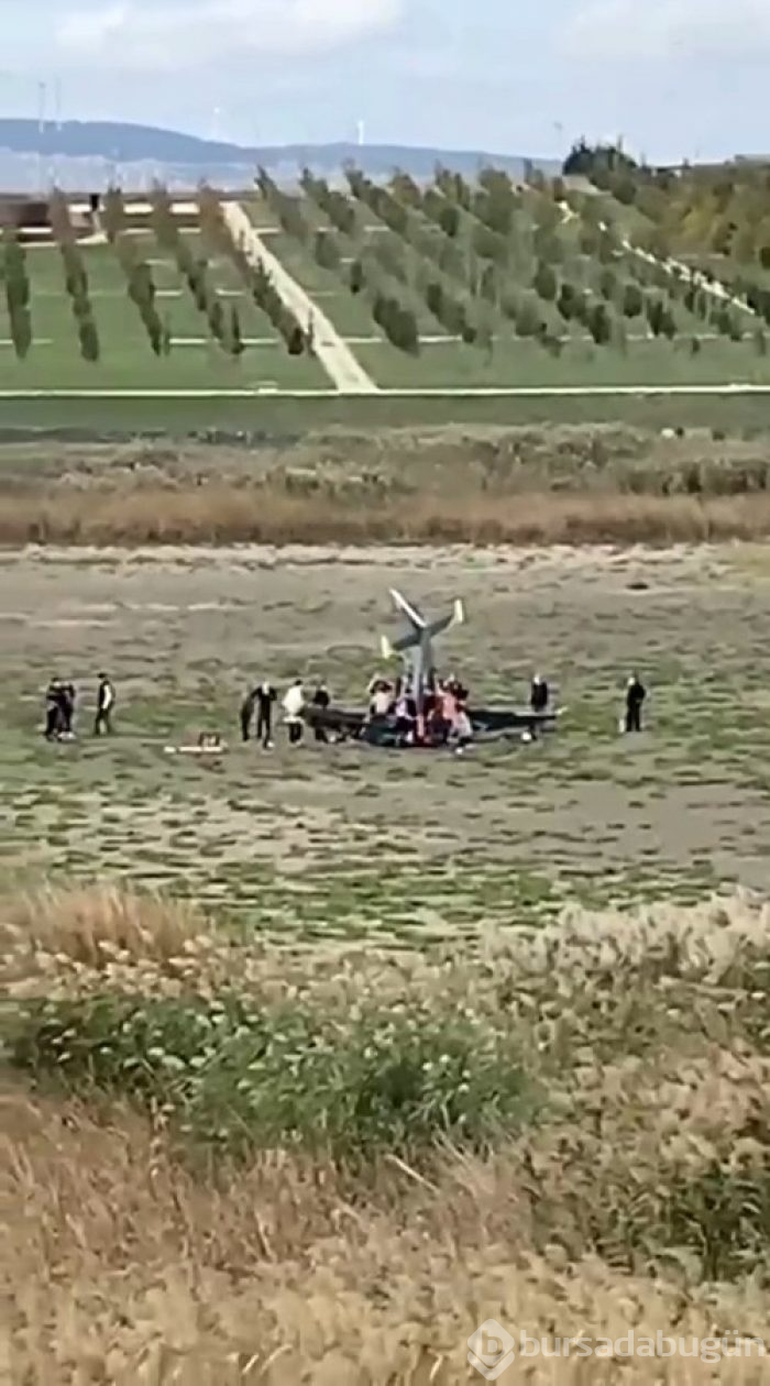 Büyükçekmece'de eğitim uçağı düştü