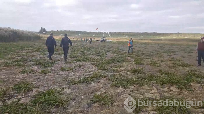 Büyükçekmece'de eğitim uçağı düştü