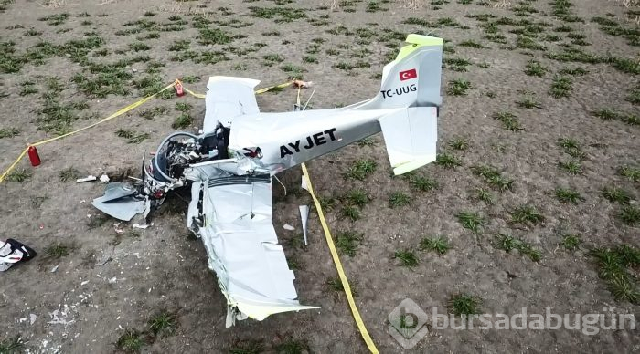 Büyükçekmece'de eğitim uçağı düştü