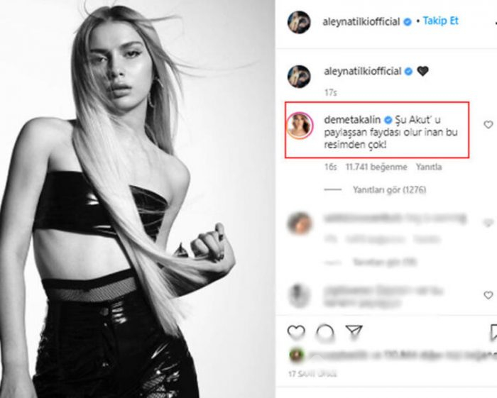 Demet Akalın'dan Aleyna Tilki'ye Akut tepkisi!