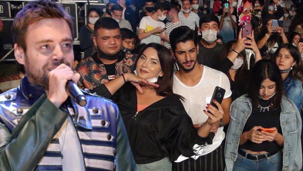 Murat Dalkılıç konserinde korona unutuldu!