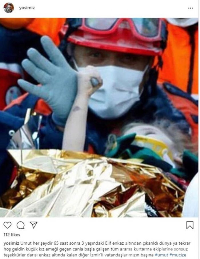 Ünlü isimlerden Elif Perinçek paylaşımları!