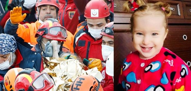 Enkazdan 65 saat sonra çıkarılan Elif'ten görüntüler