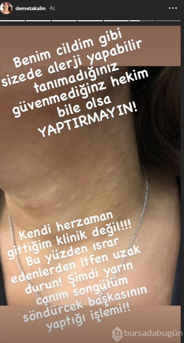 Demet Akalın gençlik aşısı yaptırdı...