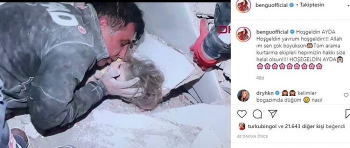 Ünlü İsimlerden Ayda bebek paylaşımı... 'Umudun adı Ayda' 