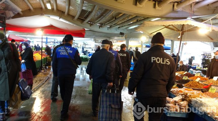 Bursa'da semt pazarlarında denetim 