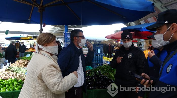 Bursa'da semt pazarlarında denetim 