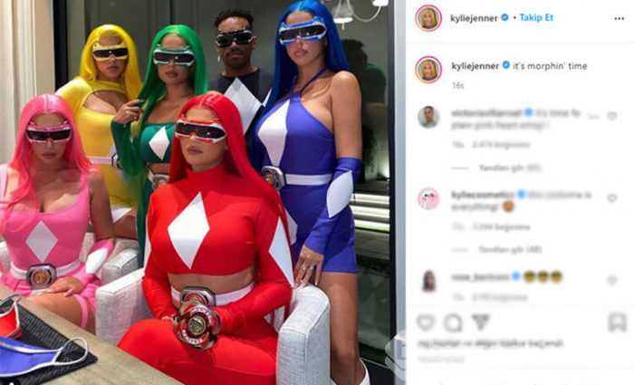 Kylie Jenner ve arkadaşları kostümleriyle olay yarattı!

