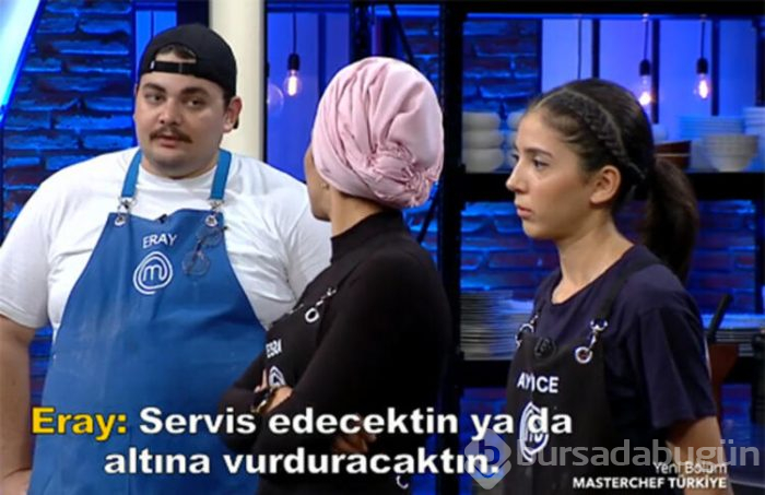 MasterChef'te tansiyon yükseldi! Esra ile Eray birbirine girdi