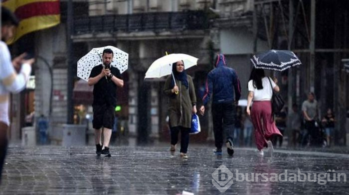 Meteoroloji'den İstanbul ve diğer şehirler için sağanak uyarısı