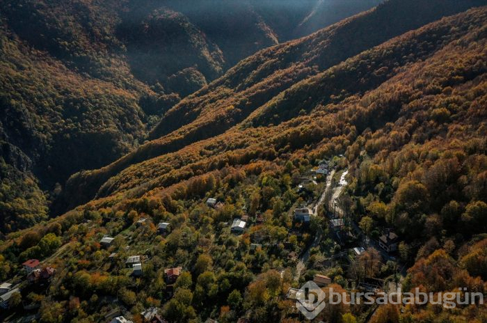 Bursa'da Uludağ'ın eteklerindeki "Çalıkuşu'nun köyünde" sonbahar güzelliği	