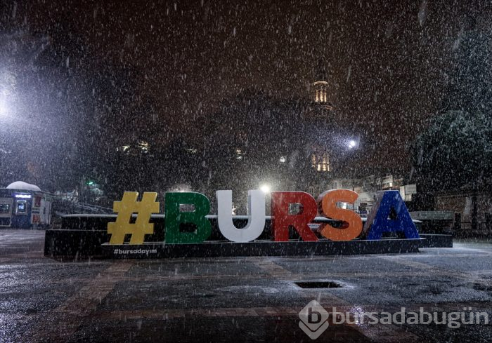 Bursa'da kar yağışı 