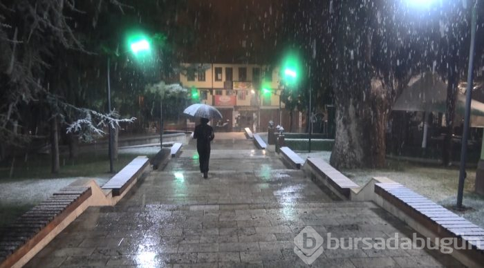 Bursa'da kar yağışı 