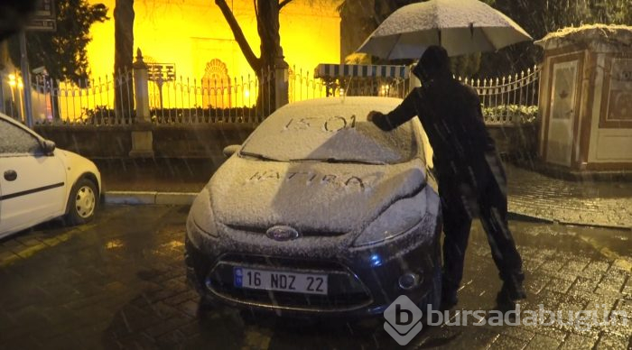 Bursa'da kar yağışı 