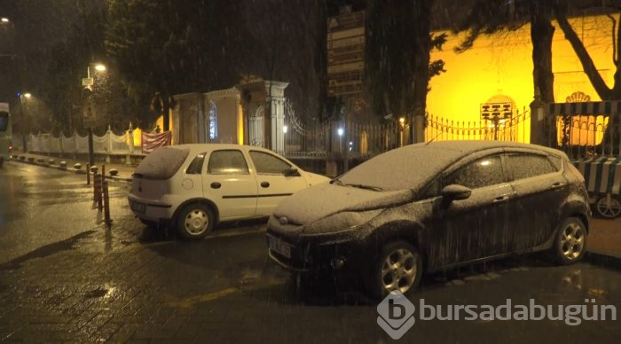 Bursa'da kar yağışı 