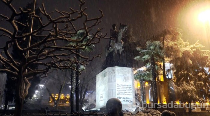 Bursa'da kar yağışı 