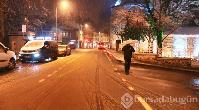 Bursa'da kar yağışı 