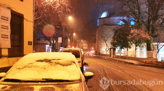 Bursa'da kar yağışı 
