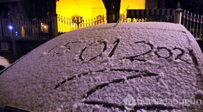 Bursa'da kar yağışı 