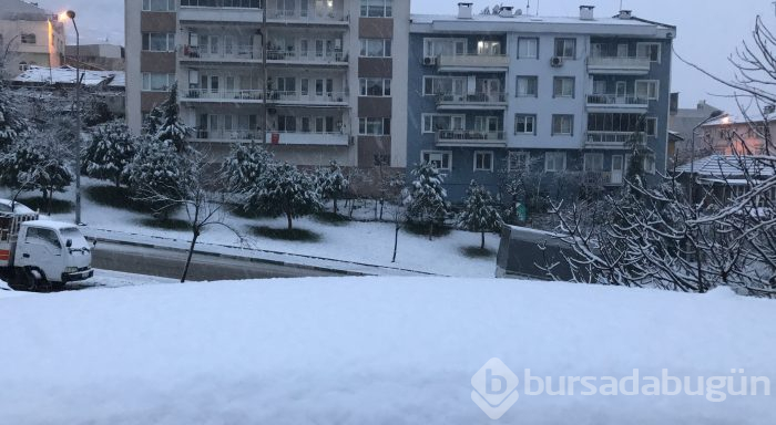 Bursa'da kar yağışı 