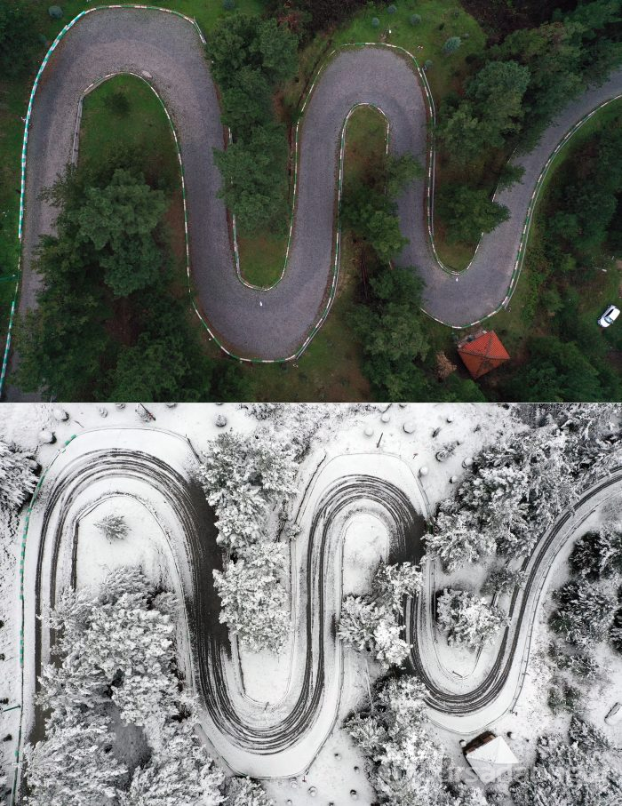 Bursa'da kar yağışı 