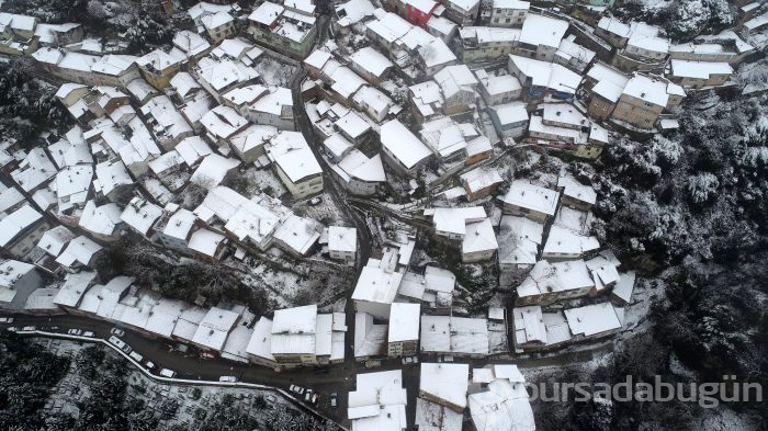 Bursa'da kar yağışı 