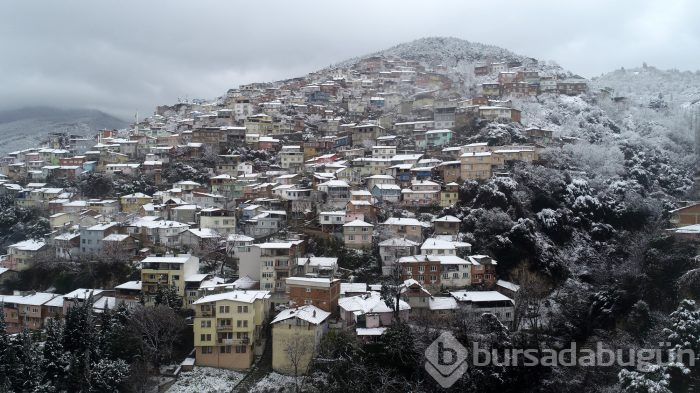 Bursa'da kar yağışı 