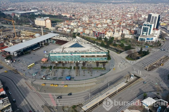 Bursa'dan sokağa çıkma kısıtlaması manzaraları
