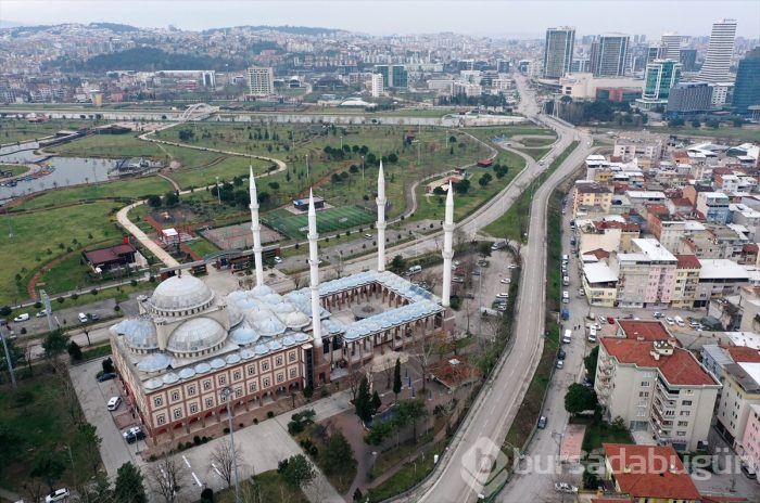 Bursa'dan sokağa çıkma kısıtlaması manzaraları
